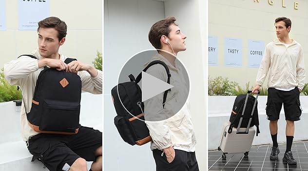 Amazon.com: School Backpack Classic Casual Bookbag - 15.6